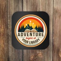 Summer Reading Program 2024 Adventure Begins At Your Library Coaster