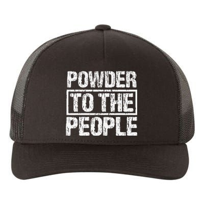 Snowboard retro Powder To The People Winter Sports Alpine Yupoong Adult 5-Panel Trucker Hat