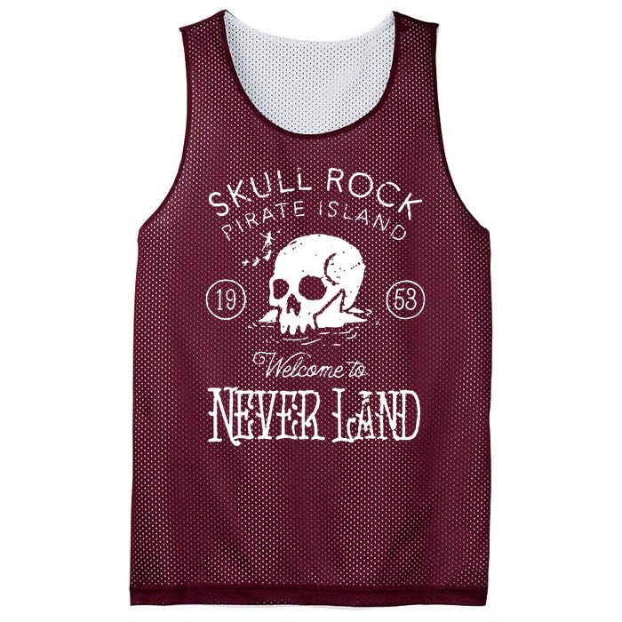 Skull Rock Pirate Island Never Land Mesh Reversible Basketball Jersey Tank