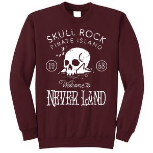 Skull Rock Pirate Island Never Land Tall Sweatshirt