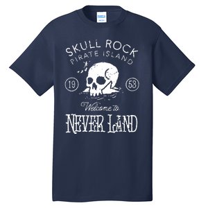 Skull Rock Pirate Island Never Land Tall T-Shirt