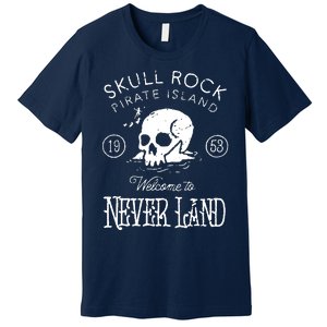 Skull Rock Pirate Island Never Land Premium T-Shirt