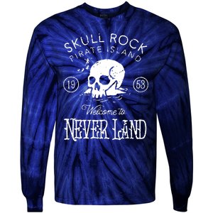 Skull Rock Pirate Island Never Land Tie-Dye Long Sleeve Shirt