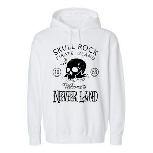 Skull Rock Pirate Island Never Land Garment-Dyed Fleece Hoodie