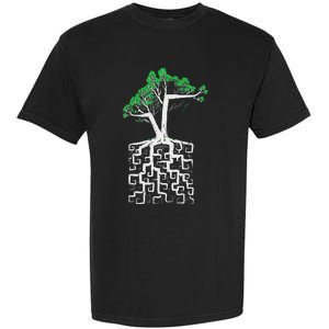 Square Root Pun With A Tree And Math Garment-Dyed Heavyweight T-Shirt