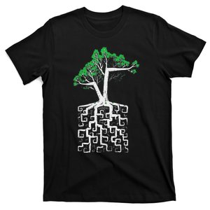 Square Root Pun With A Tree And Math T-Shirt