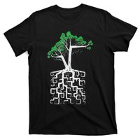 Square Root Pun With A Tree And Math T-Shirt