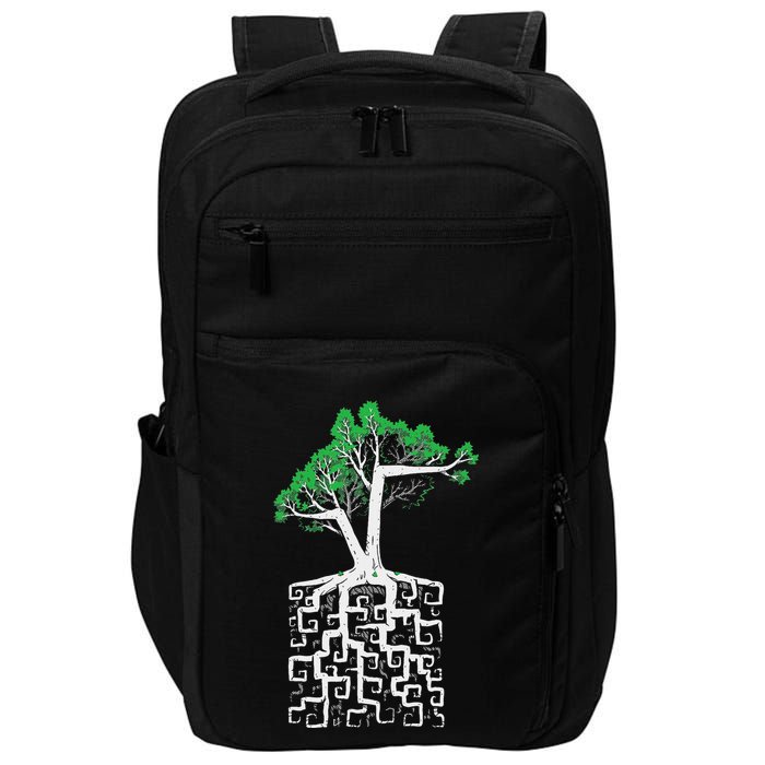 Square Root Pun With A Tree And Math Impact Tech Backpack