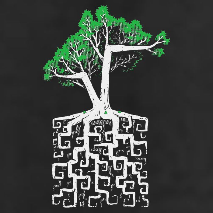 Square Root Pun With A Tree And Math Knit Cap Winter Beanie