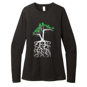 Square Root Pun With A Tree And Math Womens CVC Long Sleeve Shirt