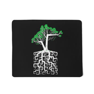 Square Root Pun With A Tree And Math Mousepad