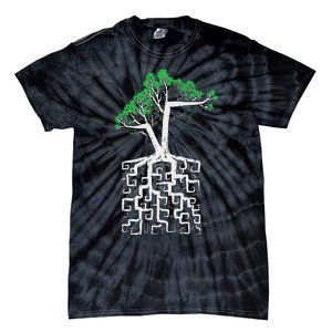 Square Root Pun With A Tree And Math Tie-Dye T-Shirt