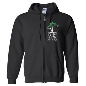 Square Root Pun With A Tree And Math Full Zip Hoodie