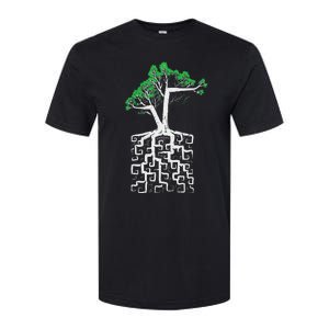 Square Root Pun With A Tree And Math Softstyle CVC T-Shirt