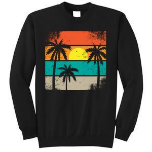 Summer Retro Palm Trees Tropical Sweatshirt