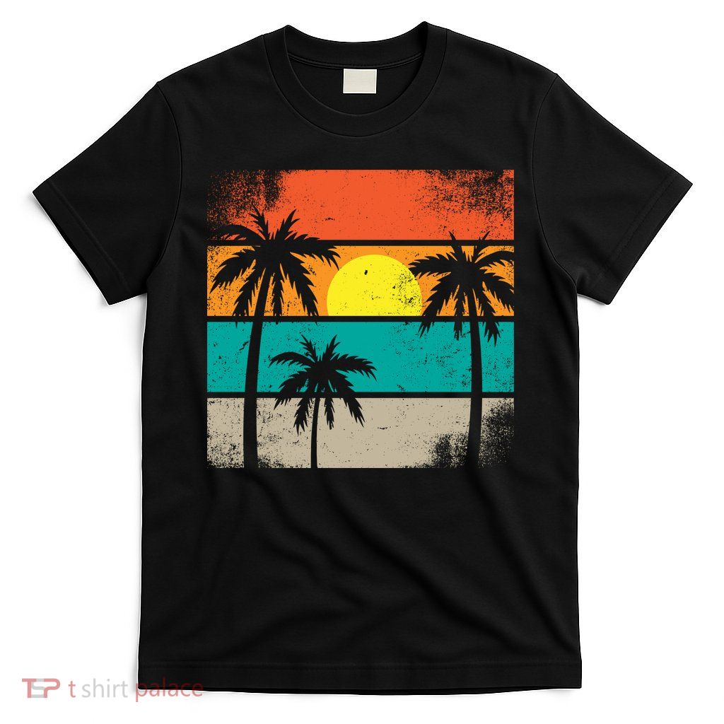 Summer Retro Palm Trees Tropical T-Shirt