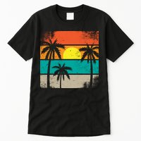 Summer Retro Palm Trees Tropical Tall T-Shirt