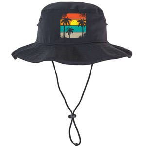 Summer Retro Palm Trees Tropical Legacy Cool Fit Booney Bucket Hat