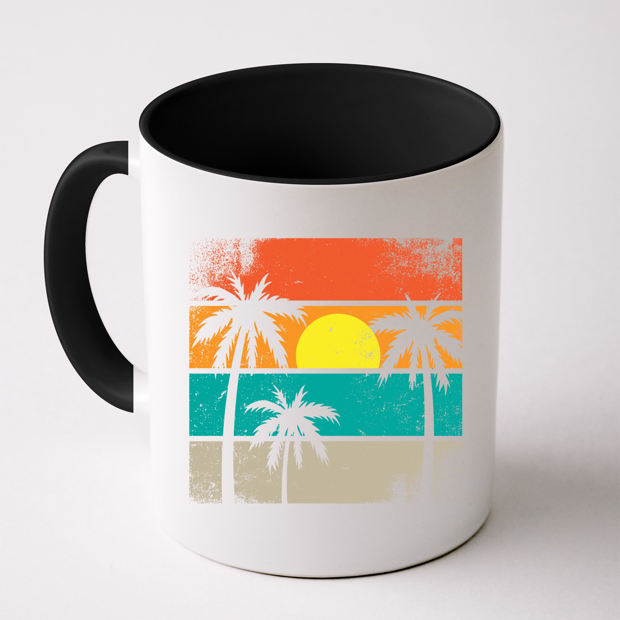 Summer Retro Palm Trees Tropical Mug
