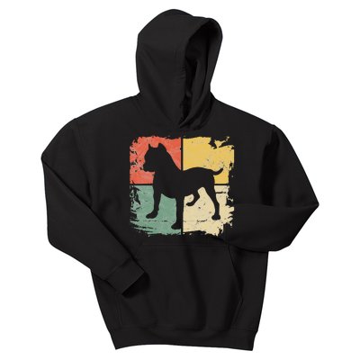 Square Retro Pitbull Owner Gift Dog Lover Pit bull Parents Kids Hoodie