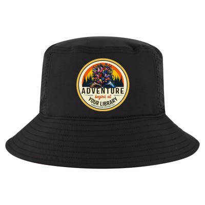 Summer Reading Program 2024 Adventure Begins At Your Library Cool Comfort Performance Bucket Hat