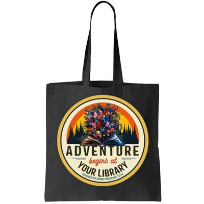 Summer Reading Program 2024 Adventure Begins At Your Library Tote Bag