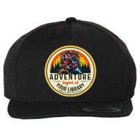 Summer Reading Program 2024 Adventure Begins At Your Library Wool Snapback Cap