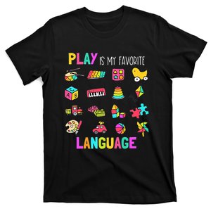 speech rapy play is my favorite language slp rapist T-Shirt