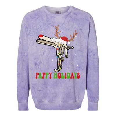 Speculum Reindeer Pappy Holidays Gynecologist Christmas Gift Colorblast Crewneck Sweatshirt