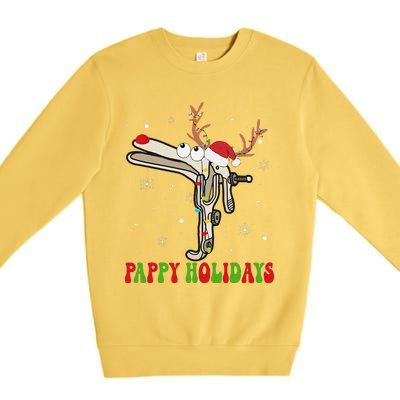 Speculum Reindeer Pappy Holidays Gynecologist Christmas Gift Premium Crewneck Sweatshirt