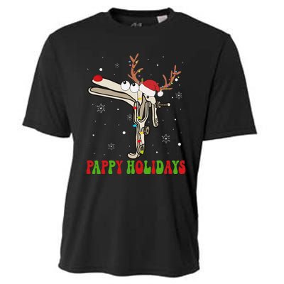 Speculum Reindeer Pappy Holidays Gynecologist Christmas Gift Cooling Performance Crew T-Shirt