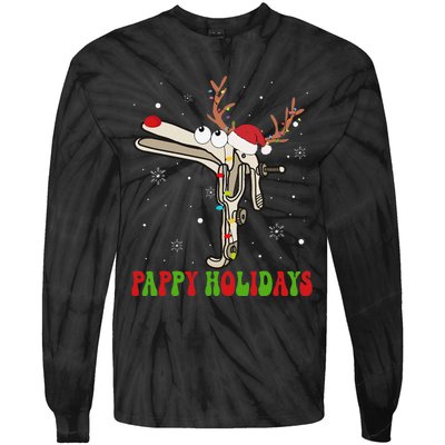 Speculum Reindeer Pappy Holidays Gynecologist Christmas Gift Tie-Dye Long Sleeve Shirt