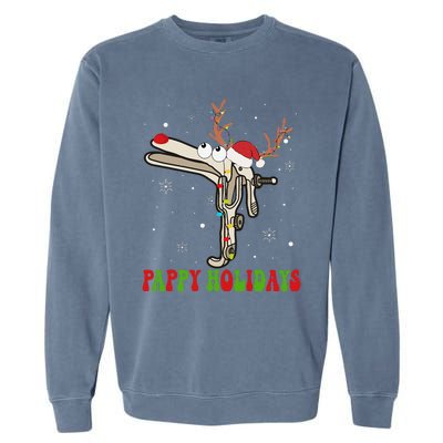 Speculum Reindeer Pappy Holidays Gynecologist Christmas Gift Garment-Dyed Sweatshirt