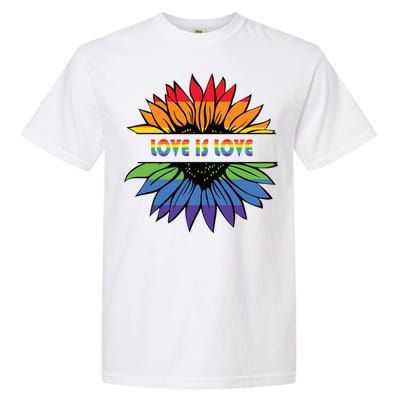 Sunflower Rainbow Pride Graphic Garment-Dyed Heavyweight T-Shirt