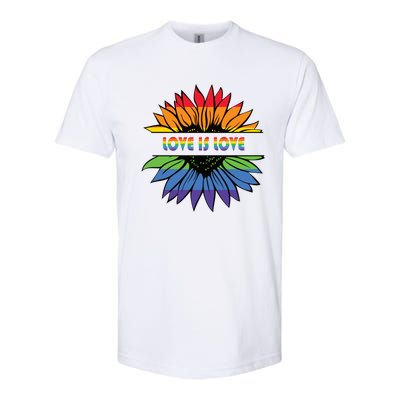 Sunflower Rainbow Pride Graphic Softstyle® CVC T-Shirt