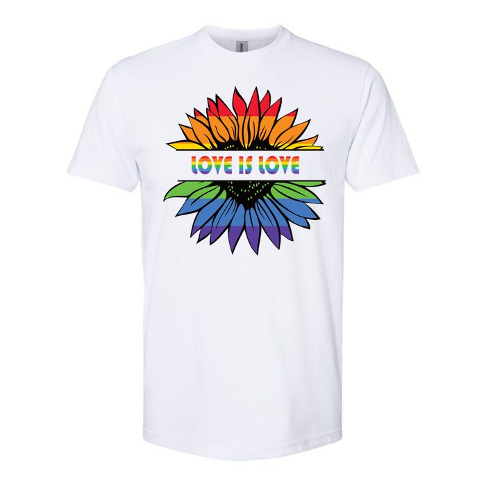 Sunflower Rainbow Pride Graphic Softstyle CVC T-Shirt