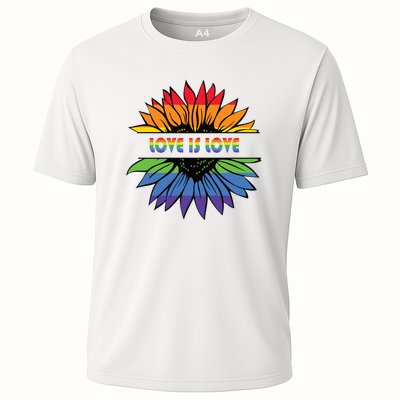 Sunflower Rainbow Pride Graphic Cooling Performance Crew T-Shirt