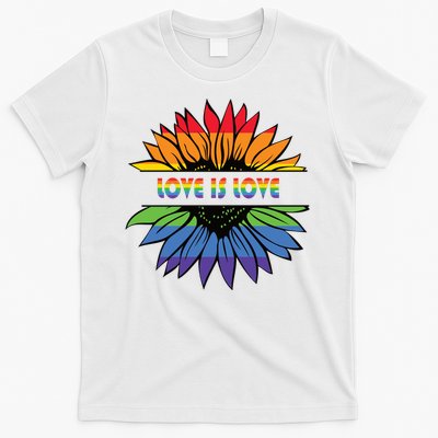 Sunflower Rainbow Pride Graphic T-Shirt