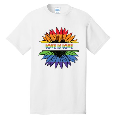 Sunflower Rainbow Pride Graphic Tall T-Shirt