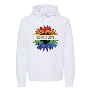 Sunflower Rainbow Pride Graphic Premium Hoodie