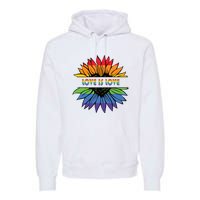 Sunflower Rainbow Pride Graphic Premium Hoodie