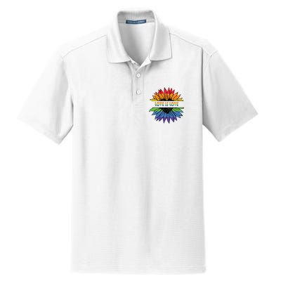 Sunflower Rainbow Pride Graphic Dry Zone Grid Polo