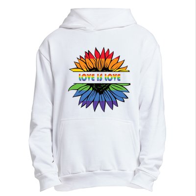 Sunflower Rainbow Pride Graphic Urban Pullover Hoodie