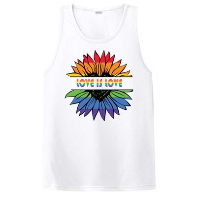 Sunflower Rainbow Pride Graphic PosiCharge Competitor Tank