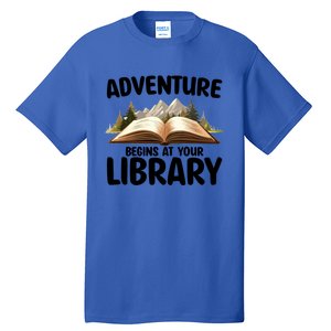 Summer Reading Program 2024 Adventure Begins At Your Library Gift Tall T-Shirt