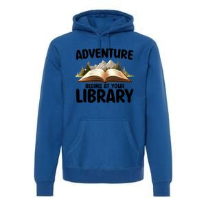 Summer Reading Program 2024 Adventure Begins At Your Library Gift Premium Hoodie