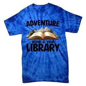 Summer Reading Program 2024 Adventure Begins At Your Library Gift Tie-Dye T-Shirt