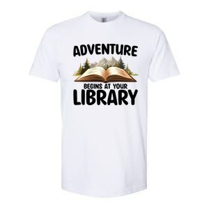 Summer Reading Program 2024 Adventure Begins At Your Library Gift Softstyle CVC T-Shirt