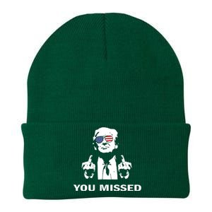 Shot Republican Pro Trump President 2024 Knit Cap Winter Beanie