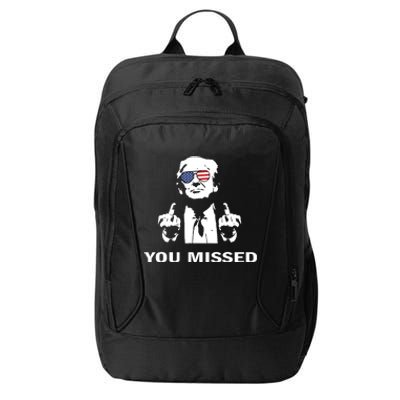 Shot Republican Pro Trump President 2024 City Backpack